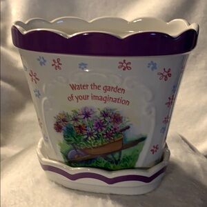 Comfort Queens “Water the Garden...” Flower Pot